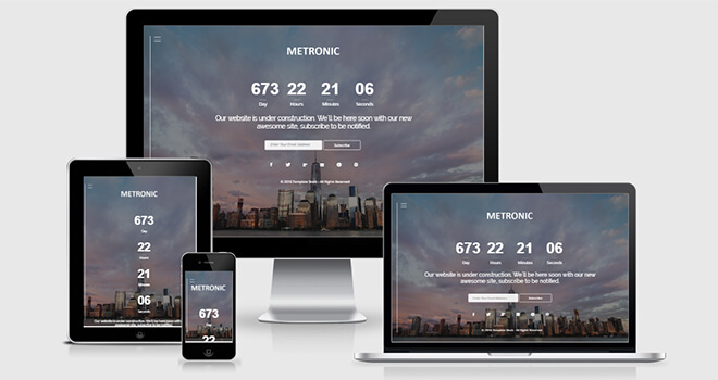 110. Metronic free responsive bootstrap template