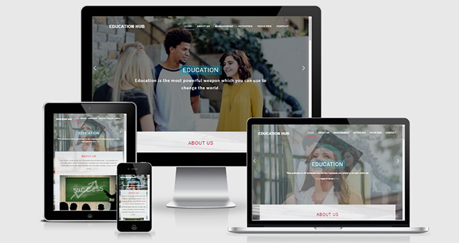 145. Education hub free responsive bootstrap template