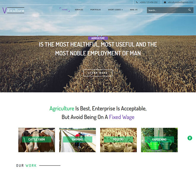 19.-Viticulture business website design template