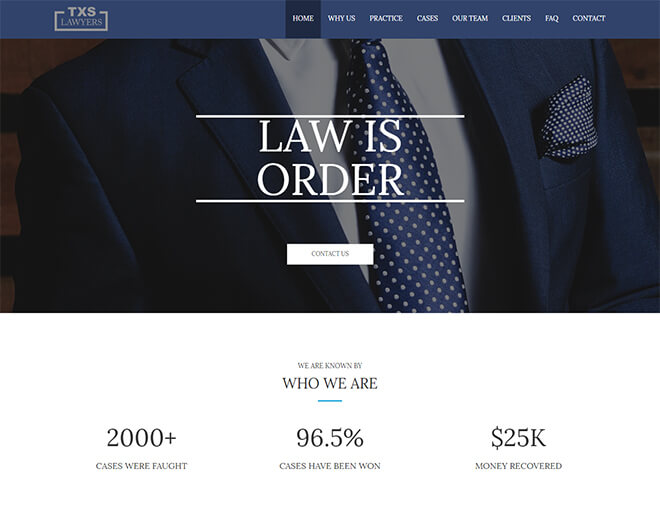 27.-Texus-Lawyer business website design template