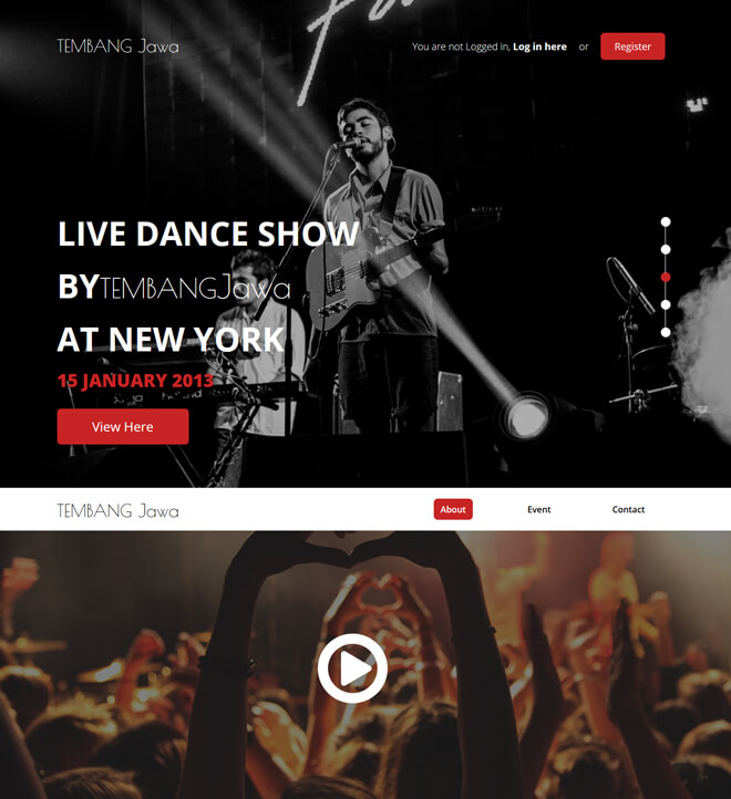 Free Event Bootstrap Template
