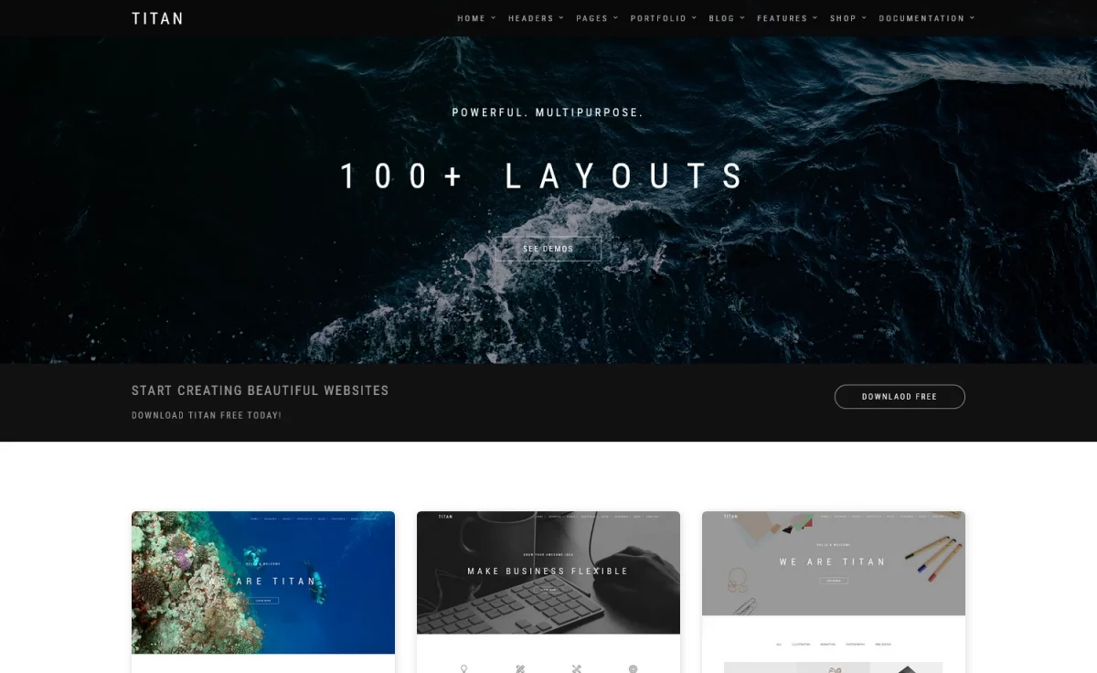 Titan - Free HTML5 Bootstrap Landing Page Template