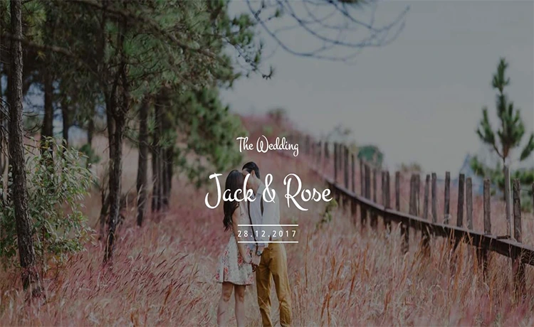 Nuptial - Free Bootstrap Wedding Event Website Template