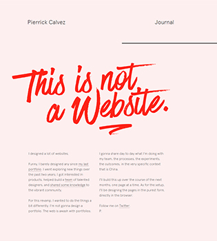 Design Inspirational Portfolio Website