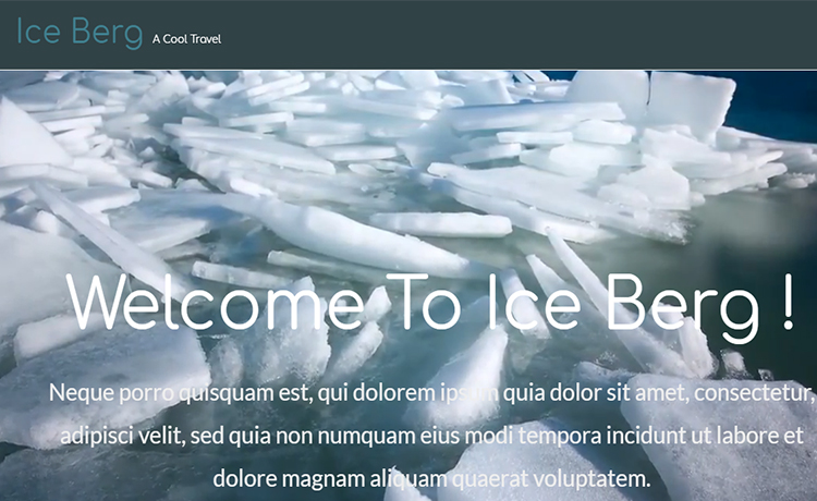HTML5 Bootstrap video Background Template