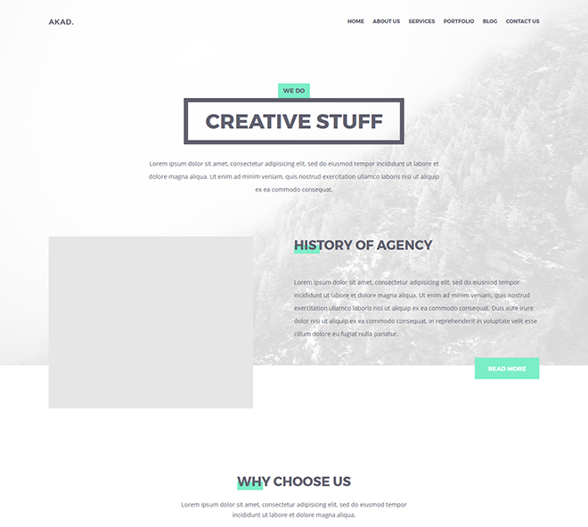 free html landing page templates