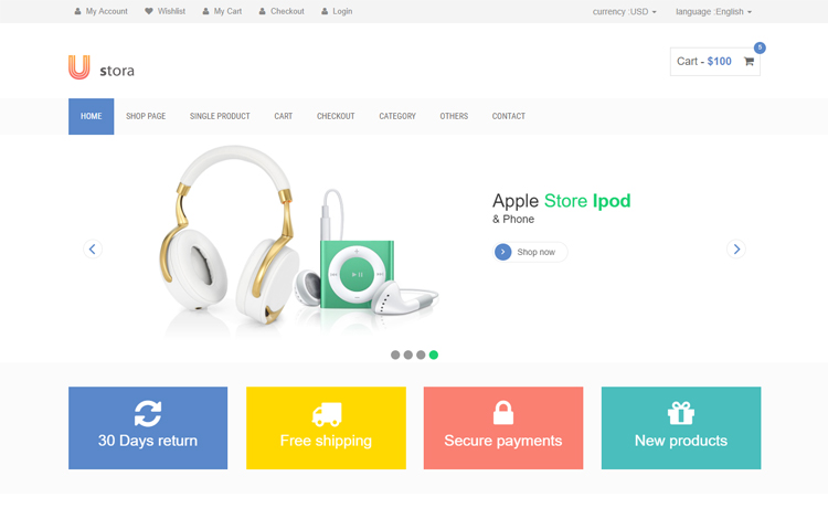 Hub Bootstrap 4 Ecommerce Template Free Download Free Templates Printable