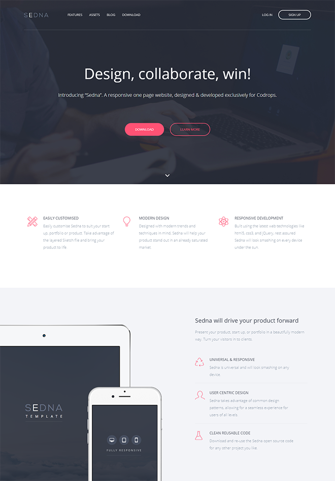 20+ Free HTML Landing Page Templates Built With HTML5 and Bootstrap 3