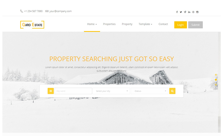 Free HTML5 Bootstrap Multipage Real Estate Template