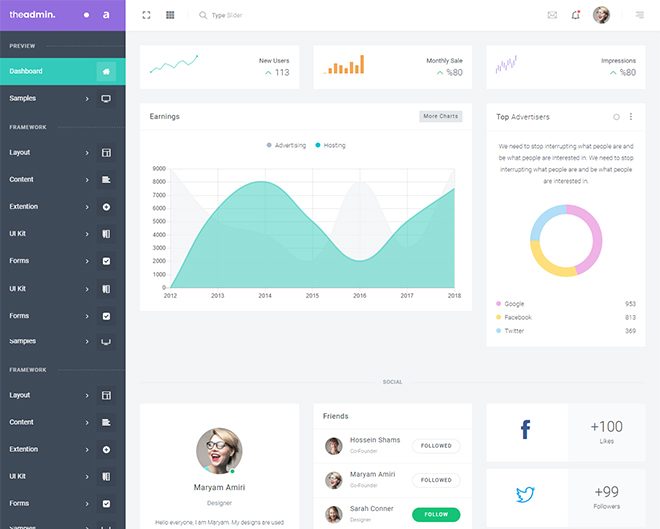 23 Free & Premium Best HTML5 Bootstrap Admin Dashboard Template in 2018