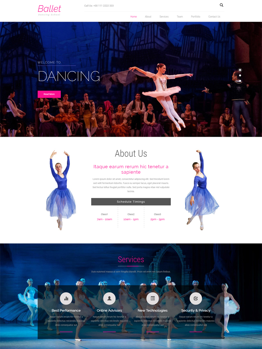 entertainment website templates