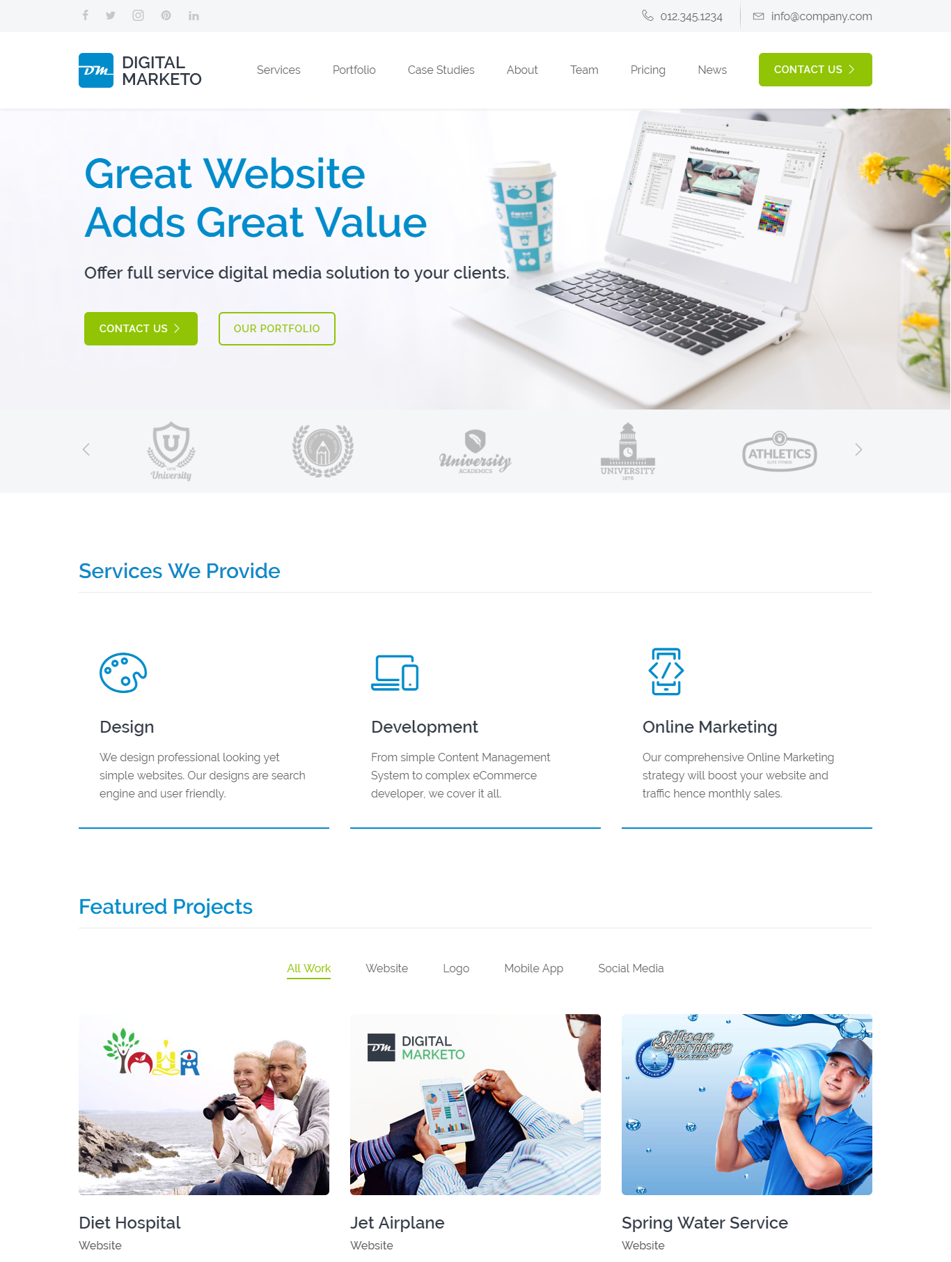 technology website templates