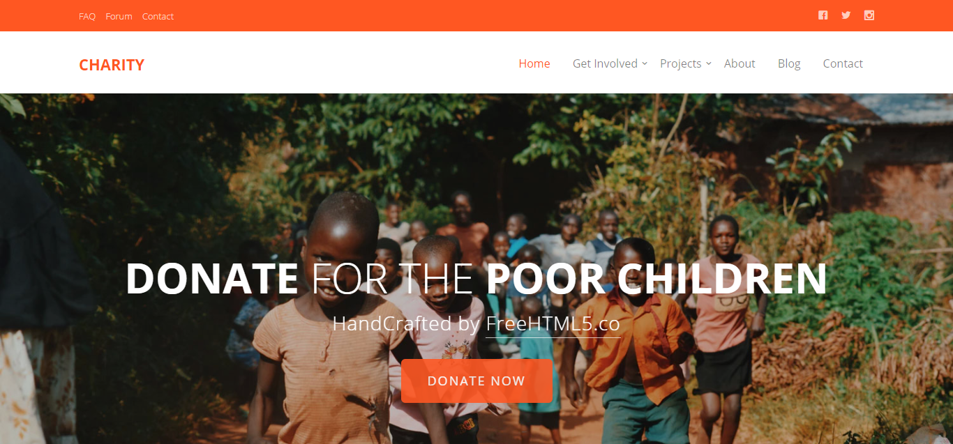 Charity Website Templates