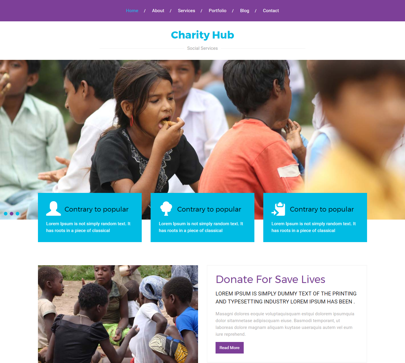 Charity Website Template Free Download