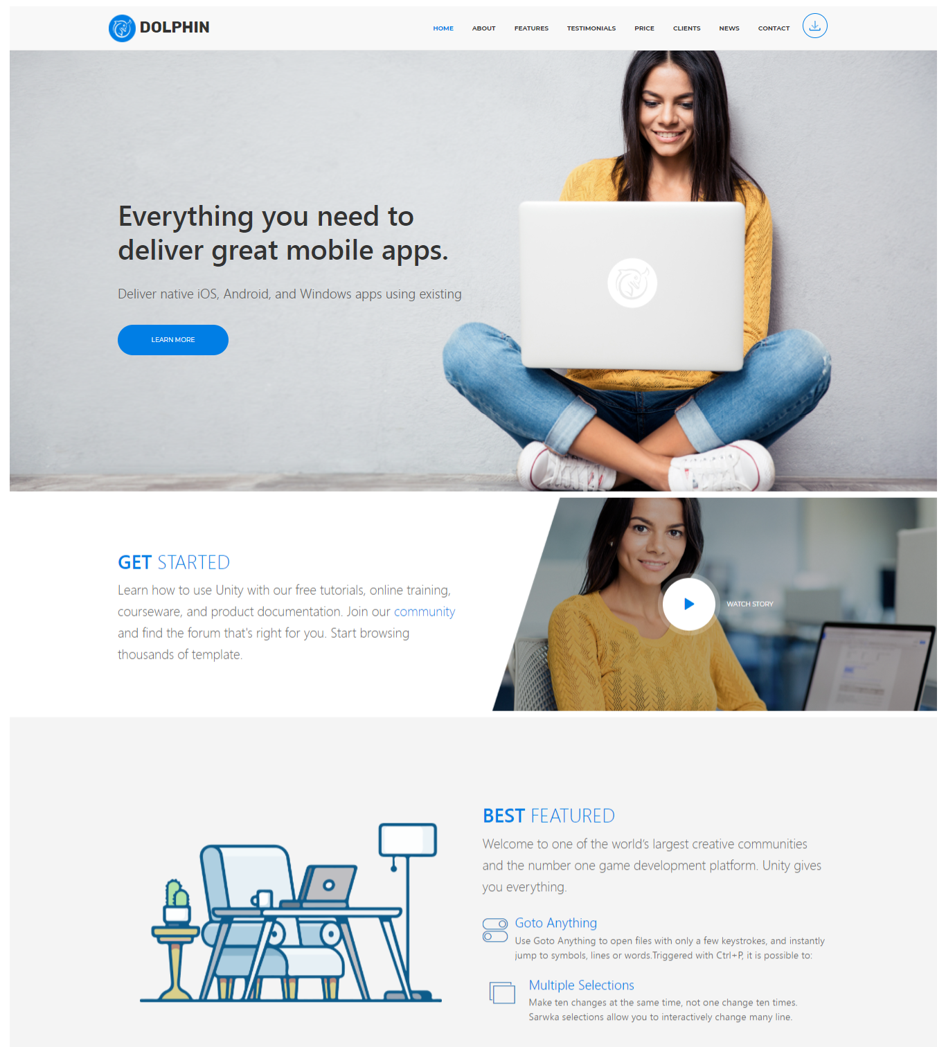 best corporate HTML templates