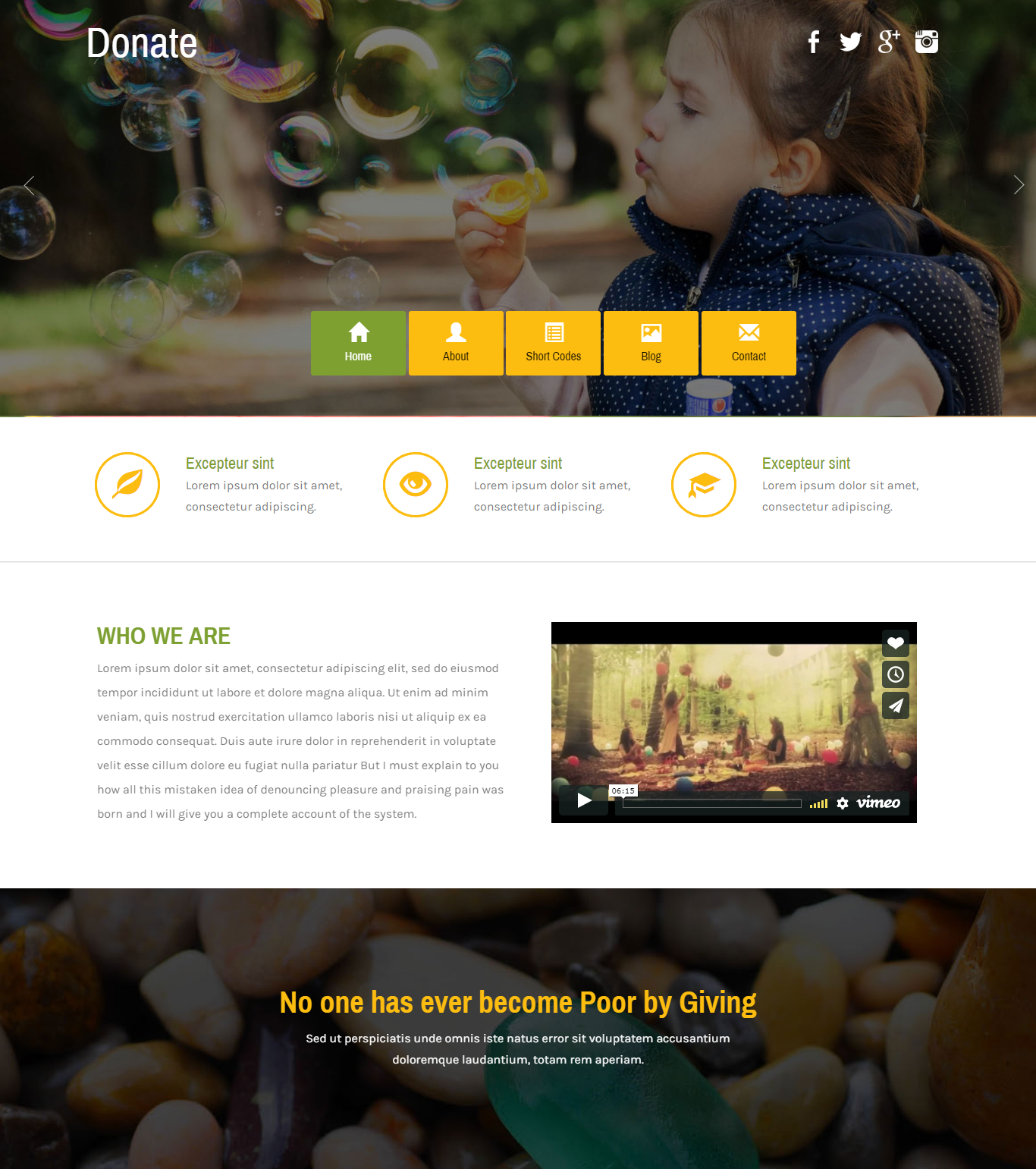 Charity Website Template