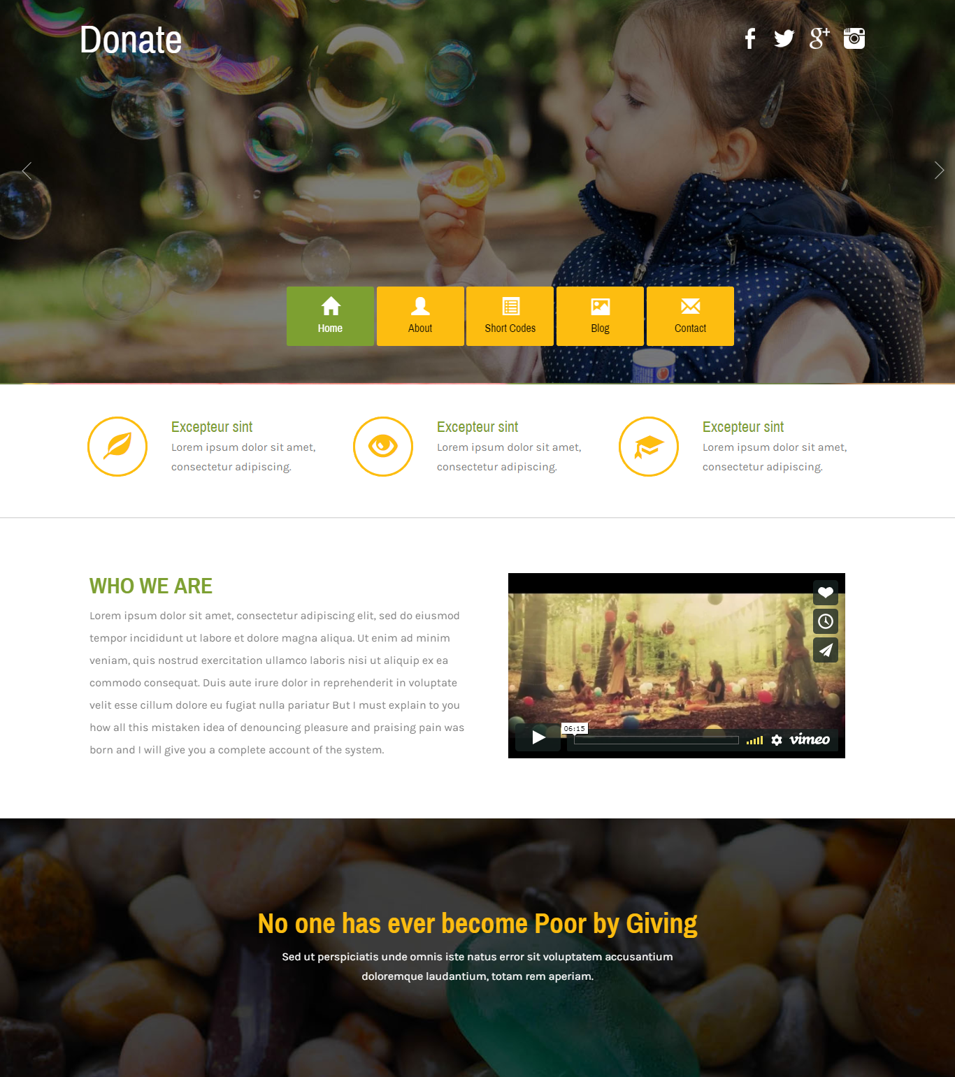 Charity Website Templates