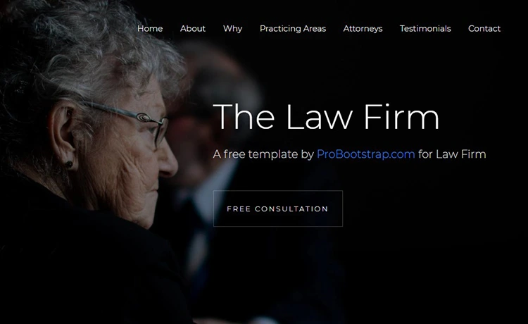 Law - Free Bootstrap 4 Law-Firm Website Template