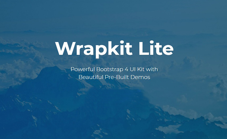 A Bootstrap 4 UI Kit to Get Things Done Easily