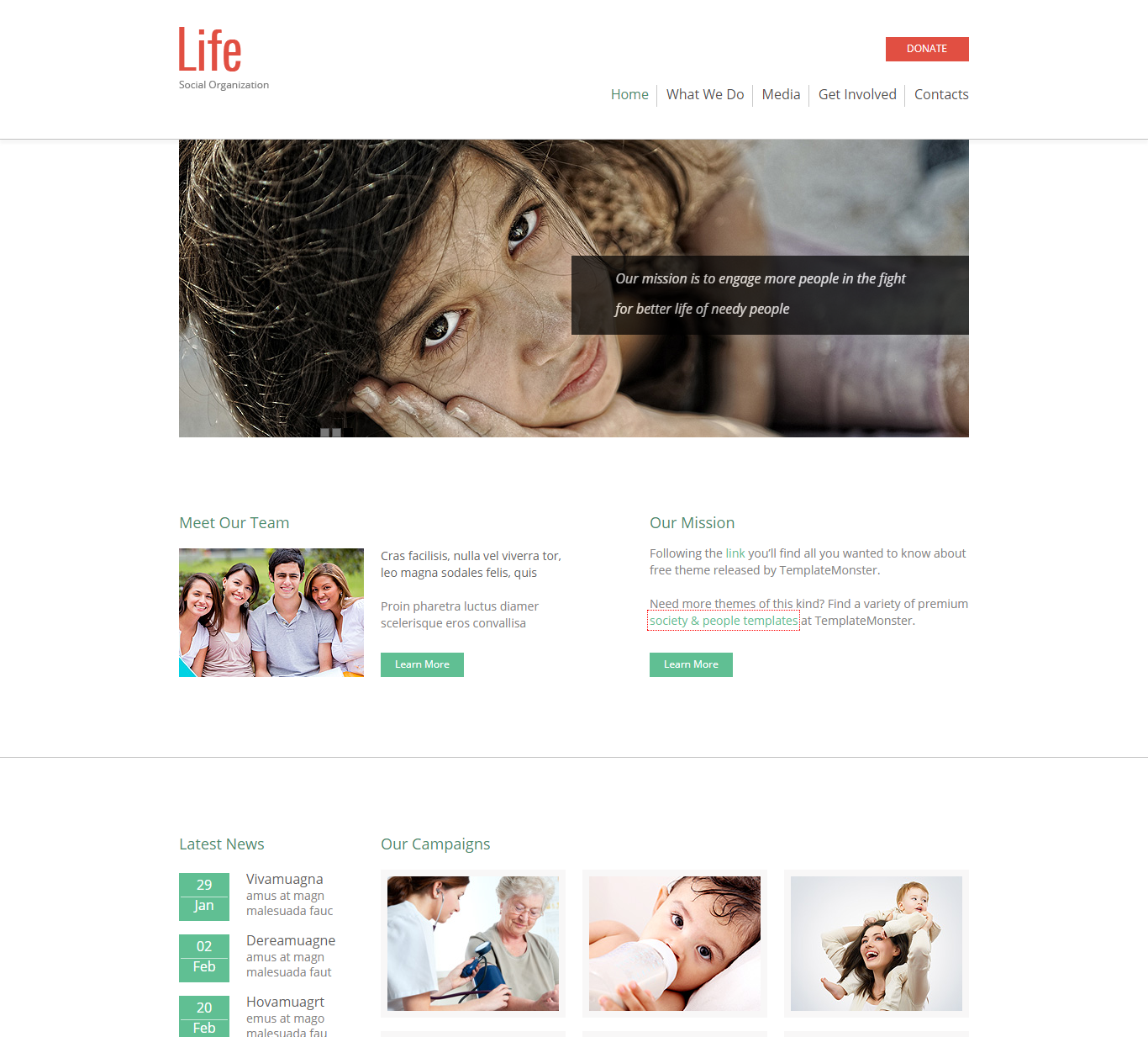 16 Premium and Free Charity Website Templates for Awesome Site Creation