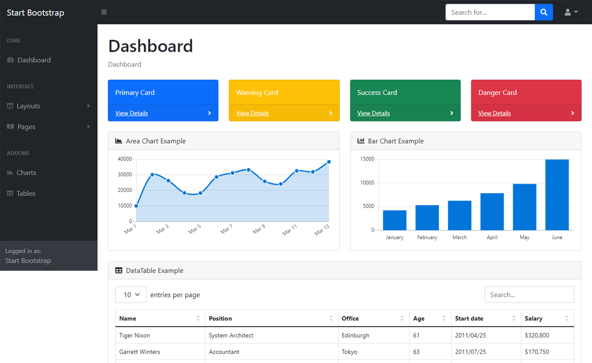 free bootstrap 5 admin template