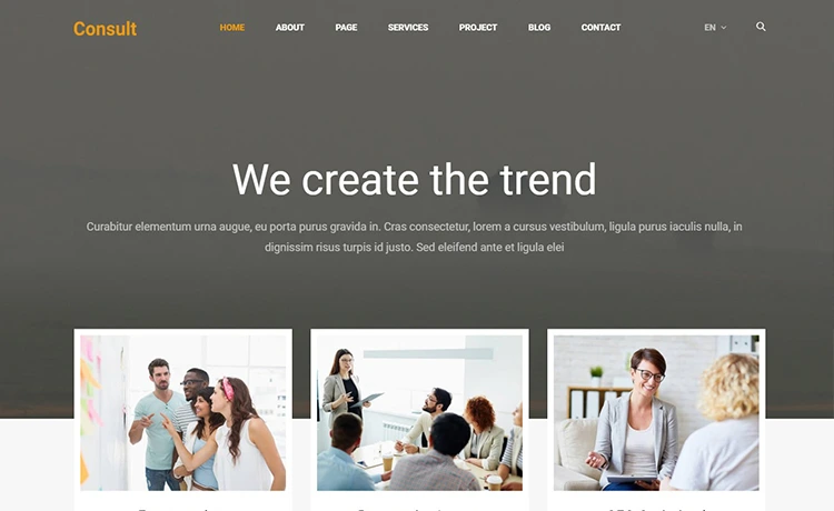 Consult - Free Bootstrap 4 Business Template