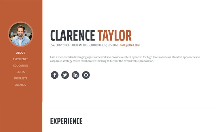 Resume - Free Bootstrap 5 Portfolio Template