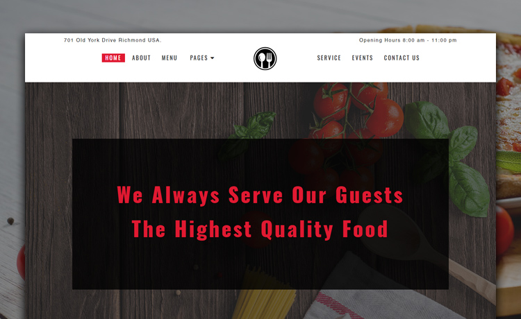 Free HTML5 Responsive Restaurant Template for Beautiful Websites