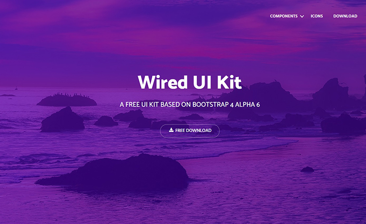 Carefully crafted Bootstrap 4 Free Web UI Kit