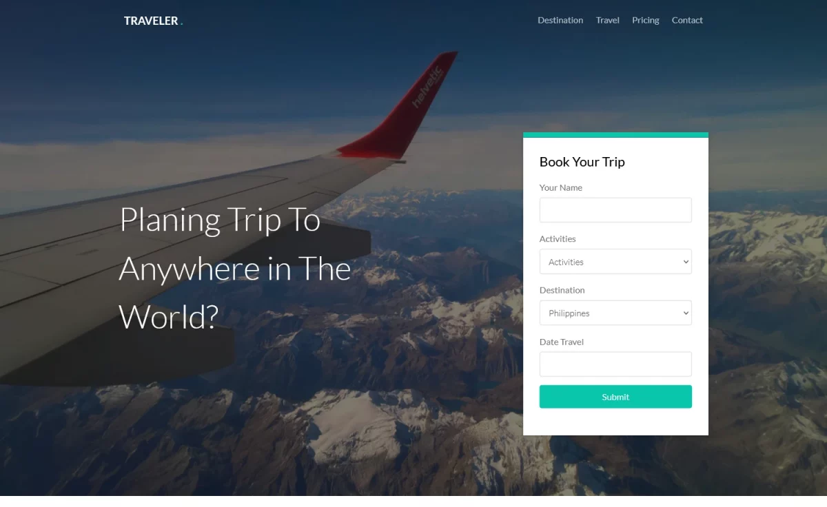 Traveler - Free Bootstrap Travel Agency Website Template