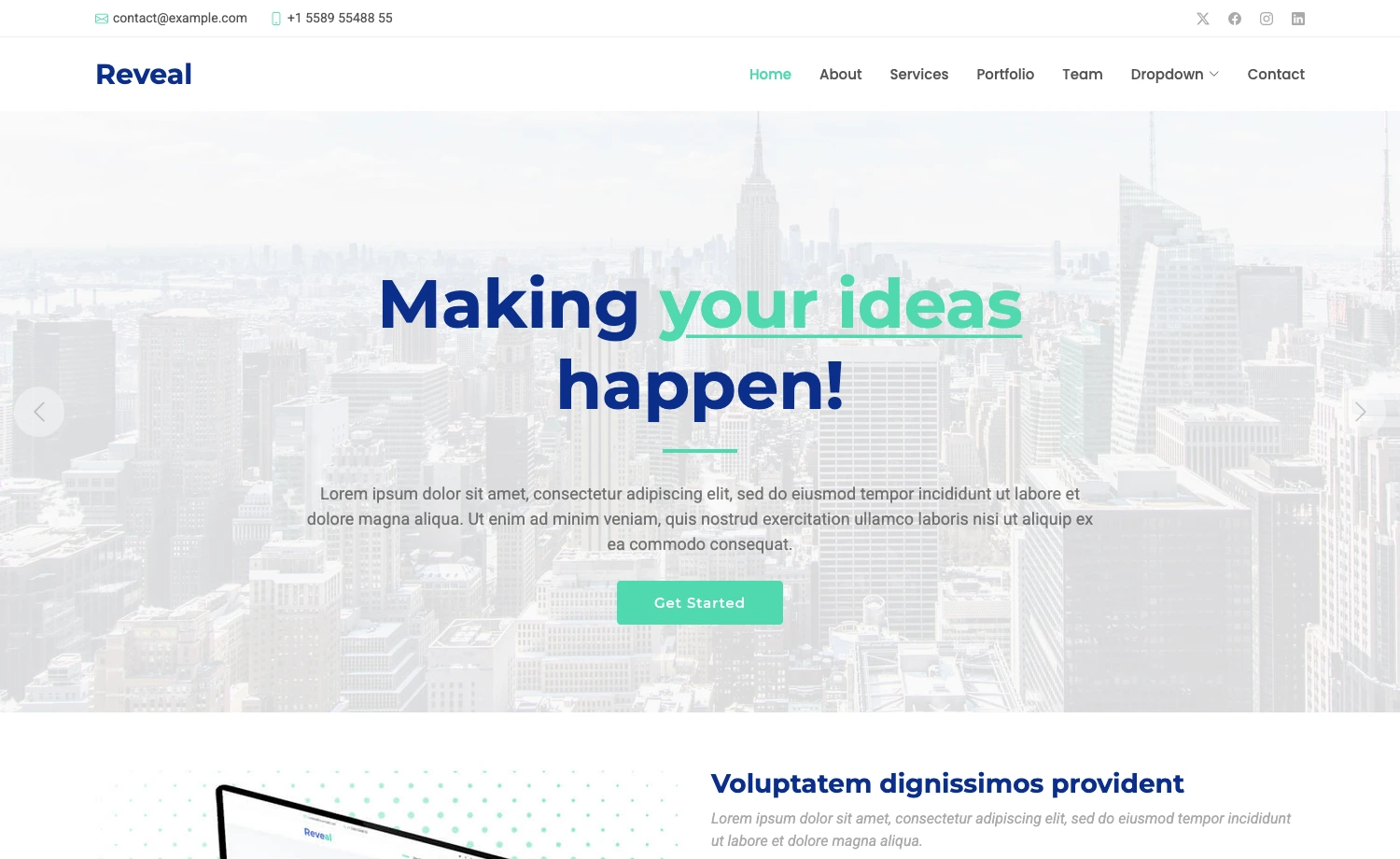 Reveal - Free Responsive Bootstrap 5 Business Template