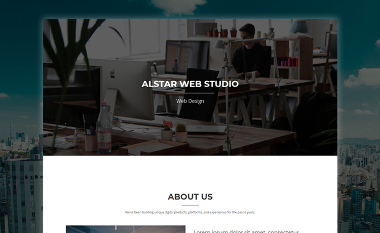 Free HTML5 Bootstrap One Page Website Template