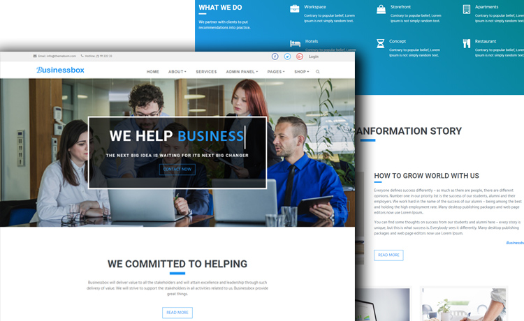 Businessbox Free Multi page HTML5 Bootstrap Business Template