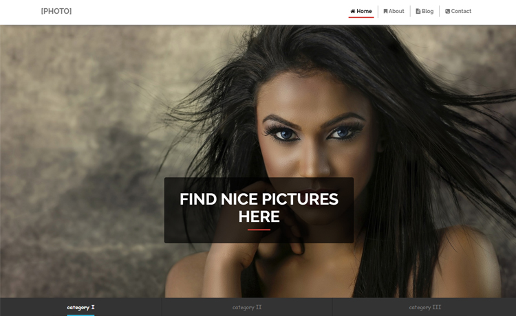 Clean and Simple Free HTML5 Bootstrap Photography Template