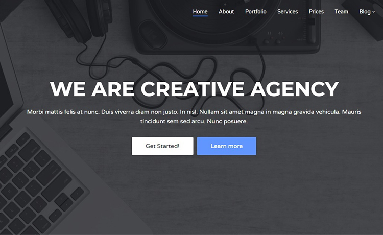 Free HTML5 Bootstrap Agency Template