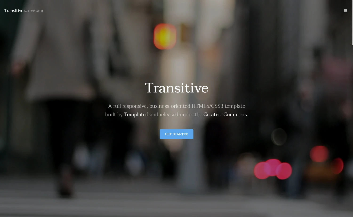 Transitive - Free HTML5 Business Template