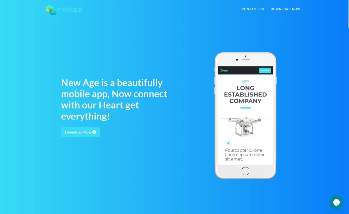 MobiApp - Free Bootstrap 4 App Landing Template