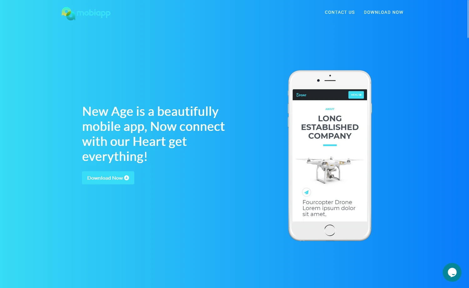 MobiApp - Free Bootstrap 4 App Landing Template