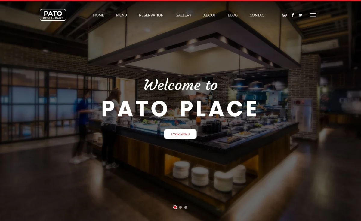 Pato - Free HTML5 Restaurant Website Template