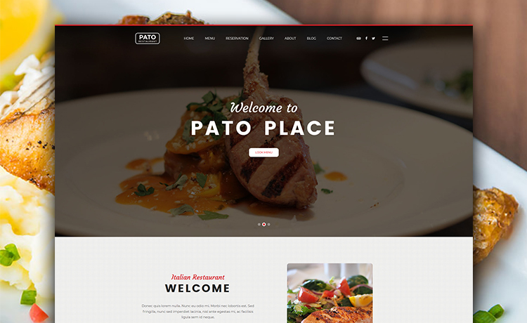 Pato - Free Multi-page Bootstrap Restaurant Website HTML5 Template