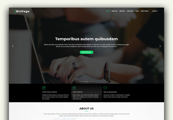 Agency business website design template