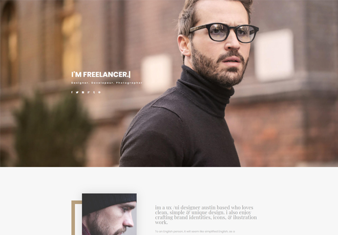 Free Responsive Personal Portfolio Bootstrap Template