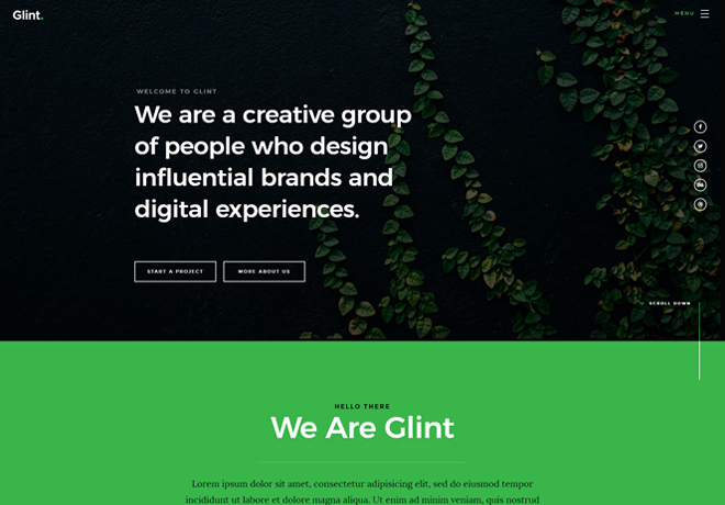 Agency business website design template