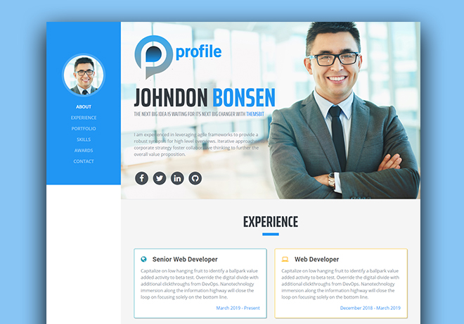 Free Responsive HTML5 Bootstrap Template