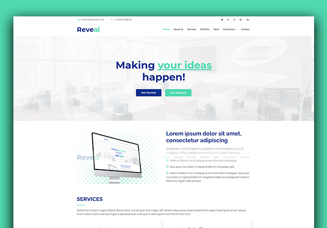 Agency business website design template