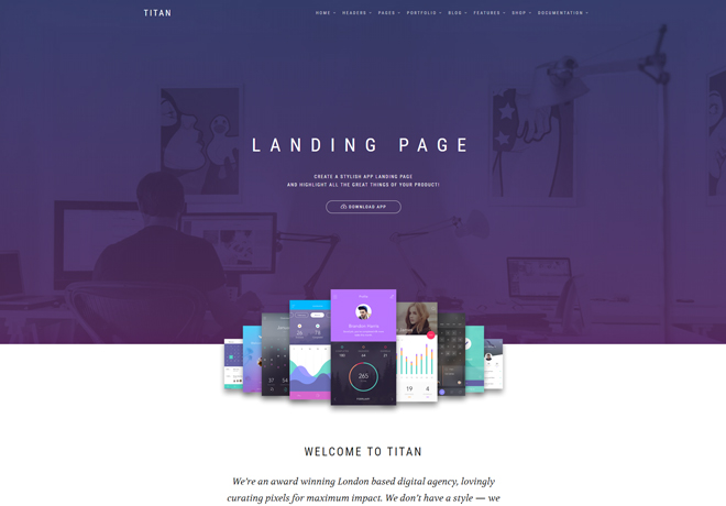 free html landing page templates