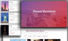 Free HTML5 Tourism Website Template