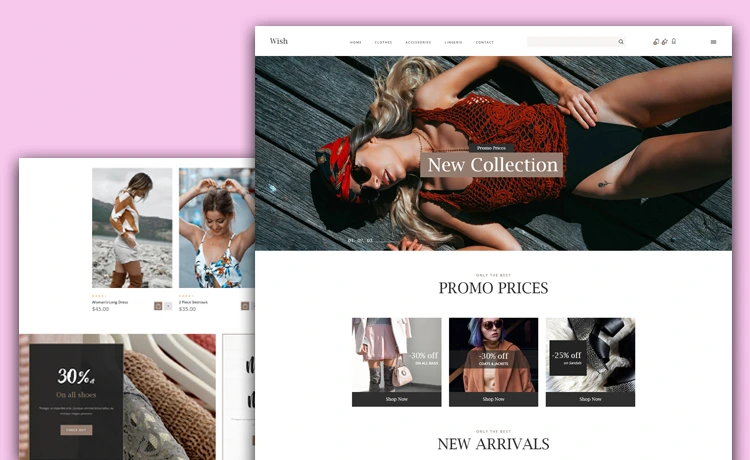 Free Bootstrap Commerce Website template