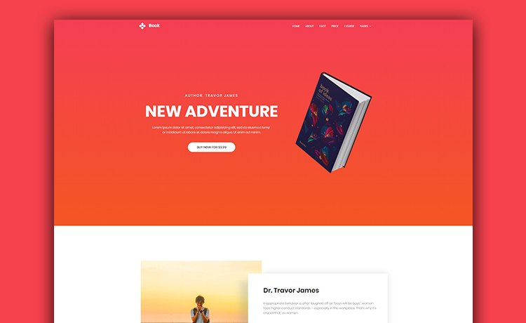 Book - Stunning and Responsive Free Book Landing Website Template