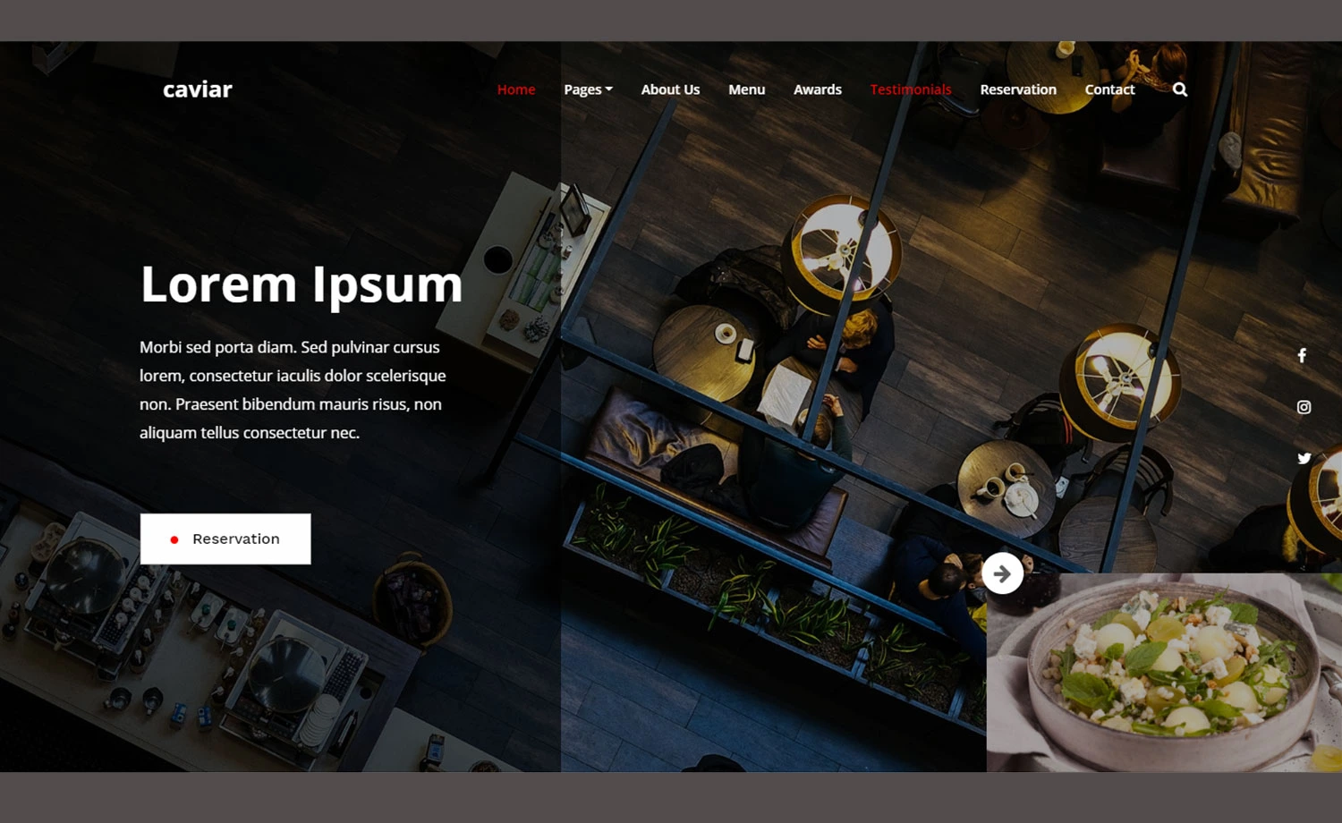 Free HTML5 Bootstrap 4 Restaurant Website Template